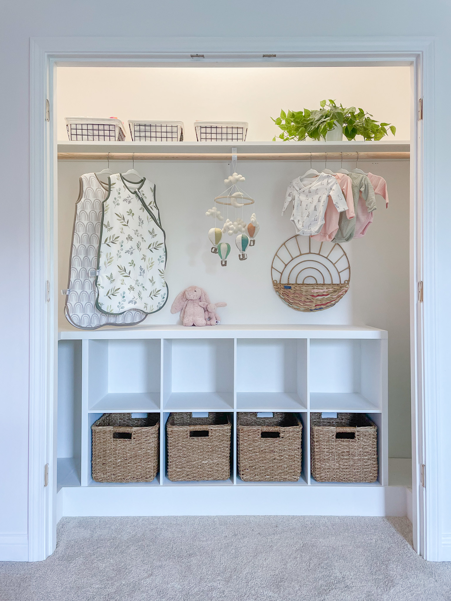 DIY Closet Makeover for Baby Girl's Nursery - Liz Pacini