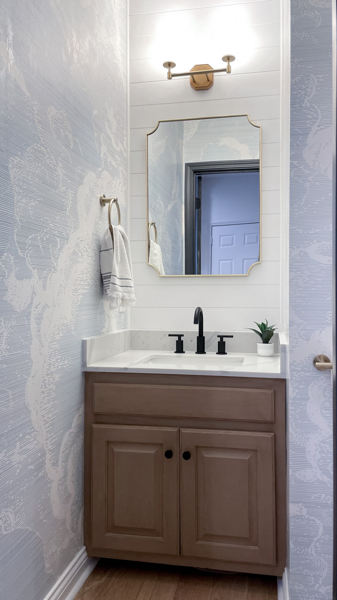 Powder Bathroom Remodel - Liz Pacini