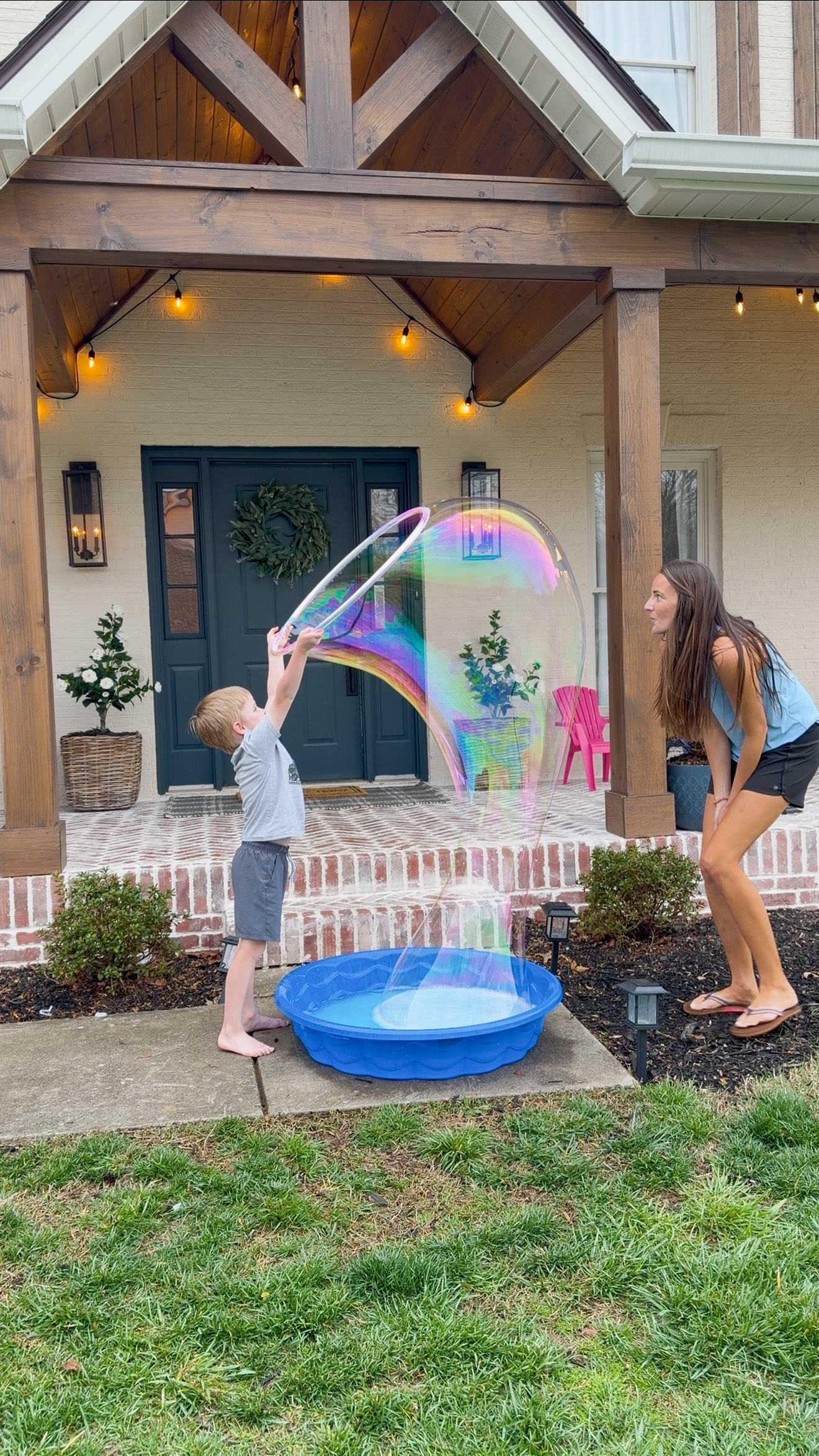 How to Make Giant Bubbles for Kids (Easy $15 Backyard Activity)